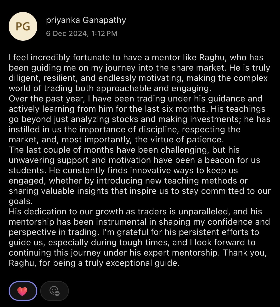 Member feedback screenshot 2